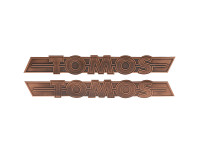 Tank sticker set Tomos / universal RealMetal® copper 